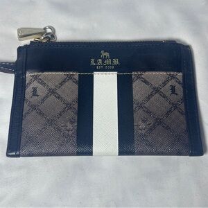 L.A.M.B. Black and Grey Wristlet